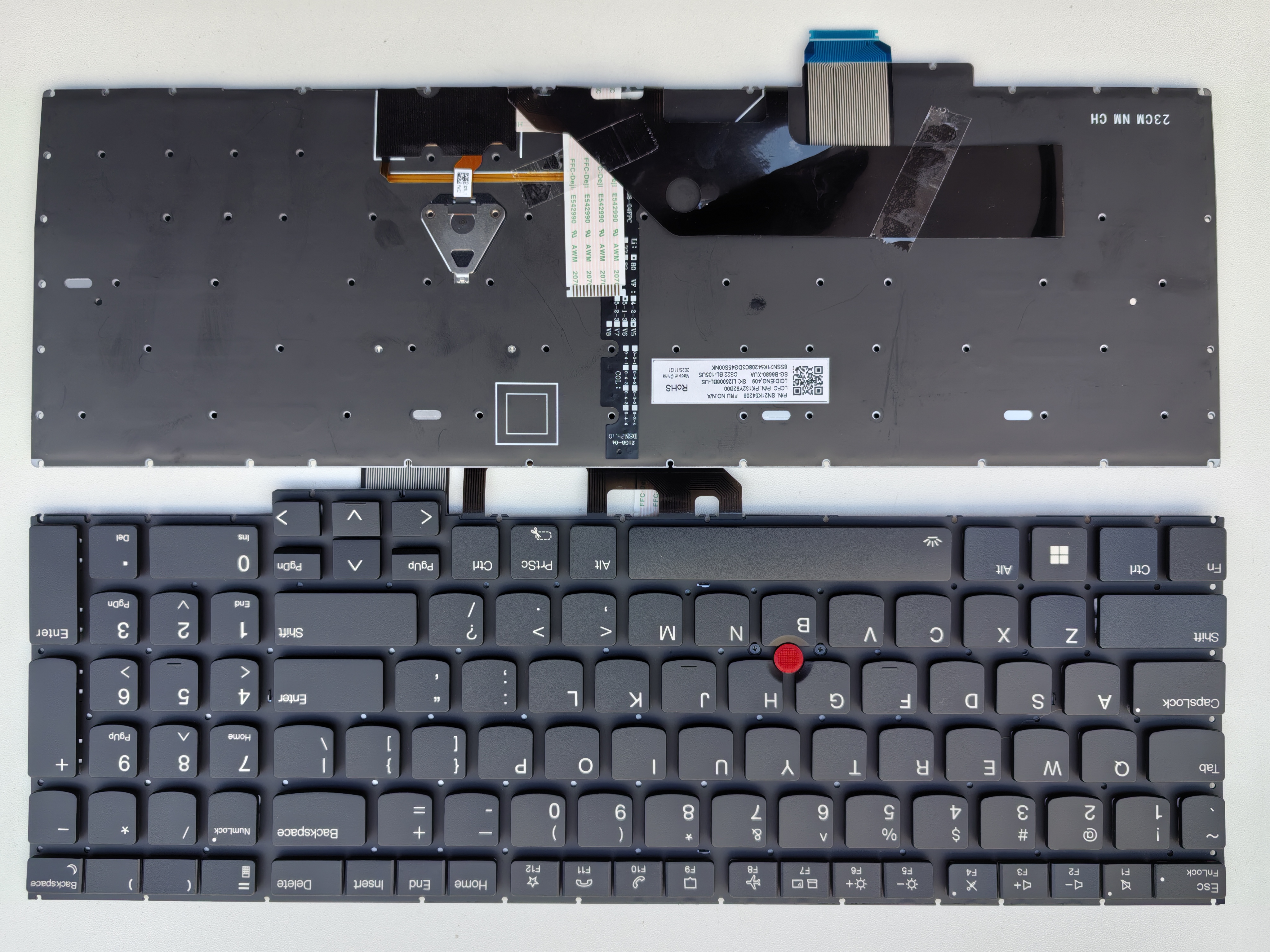 Picture of New Replacement Laptop Keyboard For IBM E16 GEN1/E16 GEN2 BLACK With Point Backlit (OEM) US Layout